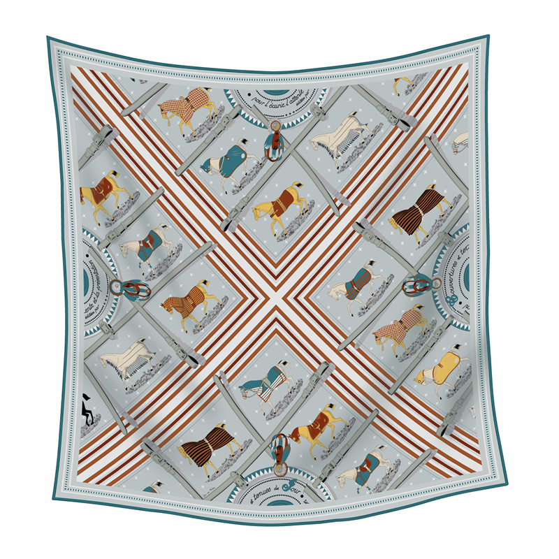 Cashmere Throw Blanket - Bufanda de cachemira y seda estampada