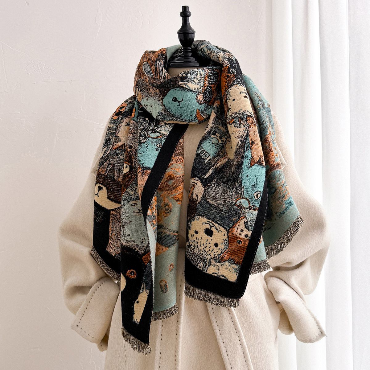 Bufanda de imitación de cachem - Cashmere Throw Blanket reseña y precio