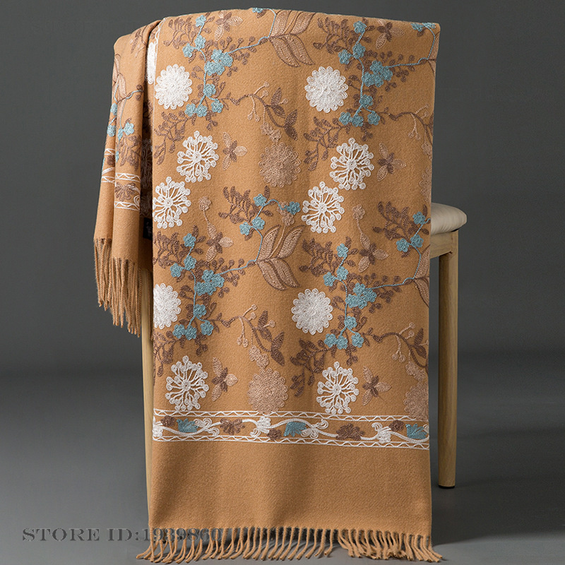 Bufanda de cachemira para muje - Cashmere Throw Blanket reseña y precio
